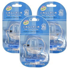 KU.KU Duckbill 酷咕鴨 安撫奶嘴 寬基部造型設計 適合寶寶口腔吸吮 食品級液態矽膠 安全無毒, 6個月以上, KU5504, 3個