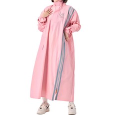 大振豐洋傘 CORVIX 疾速秒穿側開雙拉鍊雨衣, 立體設計, 加高防寒擋水片, 後背擴充設計, 粉紅色, 2XL