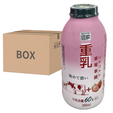 國農 重乳拿鐵 草莓, 牛乳含量60%以上 300ml, 24罐, 1瓶