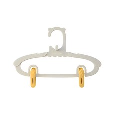 好物良品 兒童款成長型疊掛伸縮安全衣架 圓弧設計 環保PP材質, 暖灰, 1組