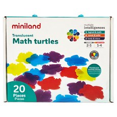 miniland 透光形數色烏龜組 Set 20個, 烏龜, 1盒