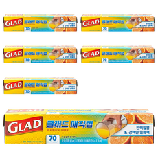 GLAD 佳能 魔術保鮮膜, 標準型, 自黏膠密封防漏, 適用微波爐, 30cm, 21.6m, 6盒