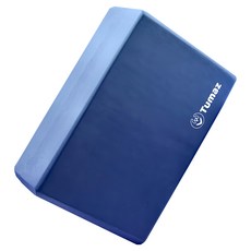 Tumaz 月熊 EVA瑜珈磚, 硬度50D 軟硬適中 止滑減震 穩定可靠 環保安全, 23 x 15 x 7.7cm, 紳士藍, 1個