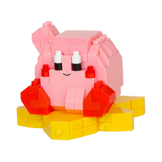 nanoblock 河田積木 卡比之星 迷你積木 拼裝積木 益智玩具, 粉色, 1盒