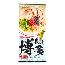 丸太 博多豚骨拉麵 185g, 濃郁豚骨湯底，Q彈麵條，道地日本風味，快速烹煮, 1包