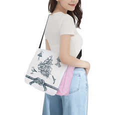 MI MI LEO DIY手作繪圖文創包 可拆袋蓋大小跨包 歪腰郵筒邊線 500g, 珍珠粉