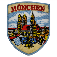 A-ONE 匯旺 德國慕尼黑 München 地標造型刺繡, 7.5 x 6 CM, 彩色, 1件