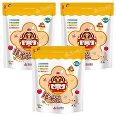 玉山碾米 抱米花 益生菌米餅 無麩質 非油炸米製餅乾, 蘋果, 35g, 3包