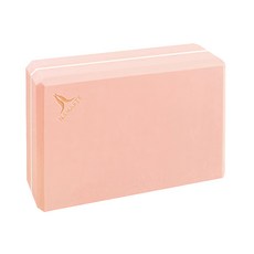 NAMASTE 65D 瑜珈磚 YOGA BLOCK 蜜桃/白線 300g, S(3 x 6 x 9inch), 粉色, 1個