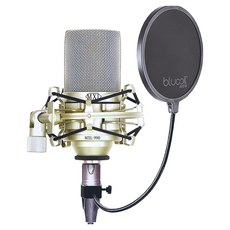 MXL 990 電容式麥克風 專業錄音設備 心形指向性 附防震架防噴罩 錄音室品質, 990 stereo, 香檳色