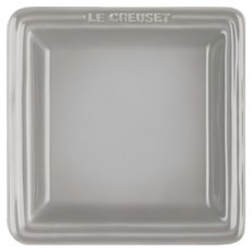 LE CREUSET 瓷器正方盤, 迷霧灰, 1個