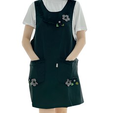 花朵圍裙, 黑色, 1個
