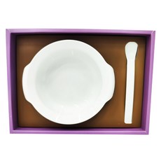 SIMPLA 玉米田 嬰童淺碗餐具套裝 PLA 生質材料, 綠色, 碗 + 餵食匙, 1組