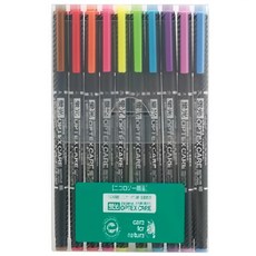 ZEBRA 斑馬牌 OPTEX CARE 環保螢光筆 雙頭設計 色彩鮮明 環保材質 重點標記好幫手, WKCR1-10C, 10支