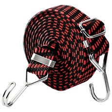 捷華 高彈力可調節捆綁繩-紅點 露營帳篷固定繩 行李捆紮帶, 3m