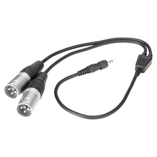 Saramonic 楓笛 SR-UM10-CC1 雙XLR輸出轉接線 適用於UWMIC10 UWMIC9無線麥克風系統 連接雙XLR麥克風, 1條