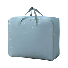 E.City 大容量質感緞面衣被搬家打包手提收納袋, 顏色隨機, 5個