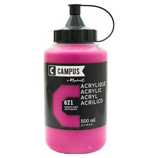 CAMPUS 康普思 壓克力顏料 N131761 671 深品紅, 500ml, 1色