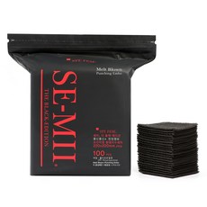SE-MI 黑色限定版 加厚款拋棄式菜瓜布, 黑色, 1包, 100片