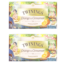 TWININGS 唐寧茶 香橙肉桂茶 茶包, 2g, 25包, 2盒