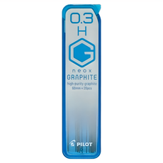 PILOT 百樂 超級G 自動鉛筆芯, 0.3 H, high-purity graphite 60mm x 20pcs, 0.3mm, 1盒