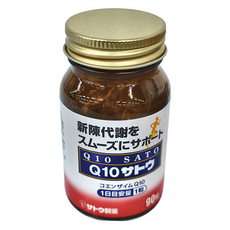 sato 佐藤製藥 Q10膠囊, 90顆, 400mg, 1罐