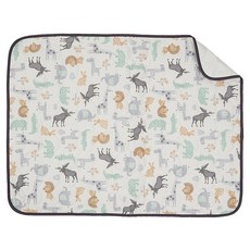 ahtty blanc 兒童防水睡墊, S 100*75cm, Safari Zoo 野生動物園, 1個