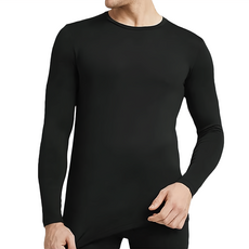 MIT台灣製 男款醫療級遠紅外線石墨烯發熱衣, L, 黑色