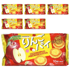 SANRITSU 三立製菓 蘋果派, 酥脆餅乾夾心, 溫潤清爽, 10個入, 75g, 6袋