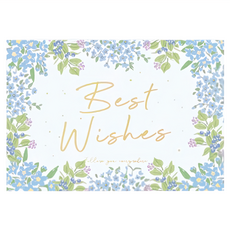 CARD LOVER 信的戀人 如花在野 萬用卡片, 花願 白色 + 藍色, 1張