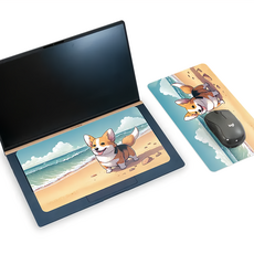 NAUGHTY GHOST 頑皮鬼 多功能清潔布鼠墊 280x160x0.65mm, 海灘萌基, 1個