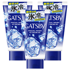 GATSBY 激涼潔淨洗面露, 130g, 3條