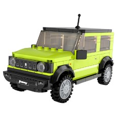 CaDA 咔搭 JIMNY 吉普積木車 1:24, 綠色, 1盒