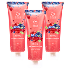 MY SCHEMING 我的心機 細緻亮白身體去角質霜 莓果C, 250g, 3條