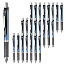 Pentel 飛龍文具 自動極速鋼珠筆 0.5mm, 黑色, 24支