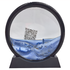 流沙畫 沙漏 流動畫 星空 擺飾, 205 x 200 x 45mm, 星空藍