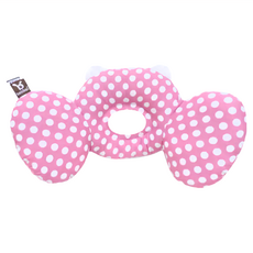 benbat 寶寶頭靠枕, 100%棉, 適用於0-12個月, 點點粉, 1個