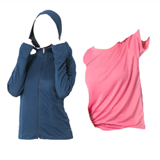 MI MI LEO 台灣製機能防曬2件組 附防曬運動袖套