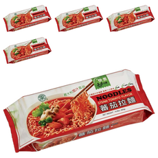 承昌食品 蕃茄拉麵 義大利茄汁風味麵 無五辛無酒 宗教級純素, 420g, 5包