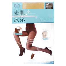 JINYU 錦裕 冰沁無痕絲襪 3件組 85%尼龍, M~L, 膚色