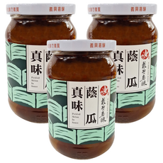 義興嘉釀 真味蔭瓜 無添加防腐劑、色素、糖精, 360g, 3罐