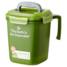 LocknLock 樂扣樂扣 廚餘回收桶 3L, 綠色, 1個
