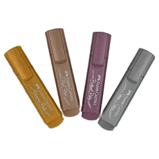 FABER-CASTELL 輝柏 扁頭螢光筆 1盒, 4色, 4支