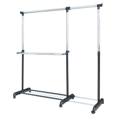 dayneeds 日需百備 魔術伸縮曬衣架, 黑色