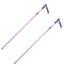 tanerdd 鋁合金登山杖, 紫色, 2支