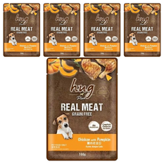 Hug 哈格 Plus 無穀主食狗餐包, 雞肉佐南瓜, 100g, 5包