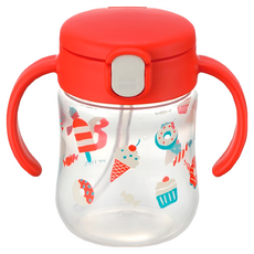 Richell 利其爾 T.L.I 系列 吸管水杯, 防漏設計 200ml, 海派甜心, 1個