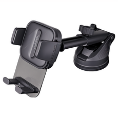 VYVYLABS Steady Clamp 車載手機支架吸盤版 單手操作 可水洗重複使用 適用4.7-6.7英吋手機, 黑色, 1個