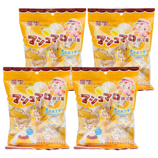 愛炫 夾心棉花糖 布丁風味, 80g, 4袋