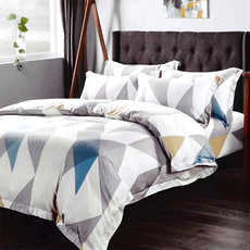 愛北鼻 台灣製萊賽爾兩用被套, 1入, 藍韻花瓣